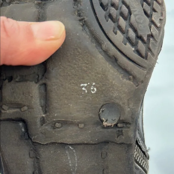 A.S.98 Leather Ankle Boots Gray Buckle Zip Made in Bosnia Size 36 - Picture 13 of 15